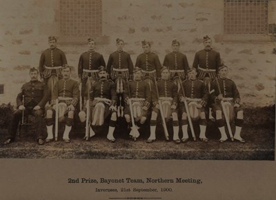 B company, 1st Sutherland H.R. Volunteers, bayonet team, 1900