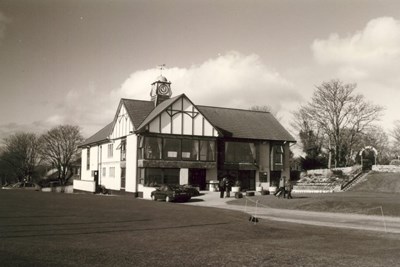 Clubhouse of the Royal Dornoch Golf Club c 2003