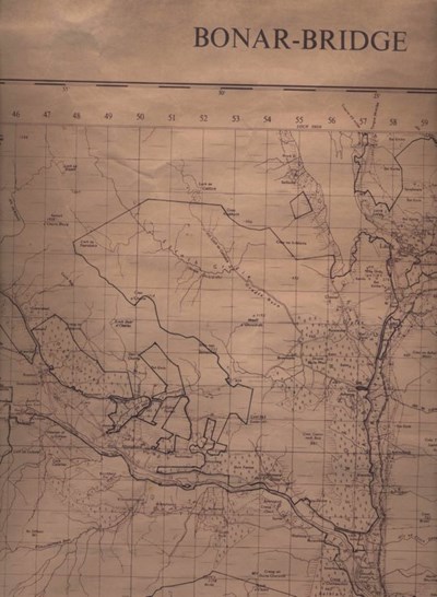 Ordnance Survey Map of Bonar Bridge 1966