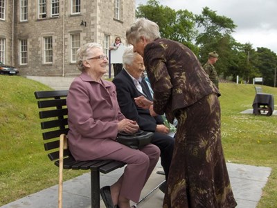 Women's Land Army Badge presented to Sheila Speak (Dornoch)