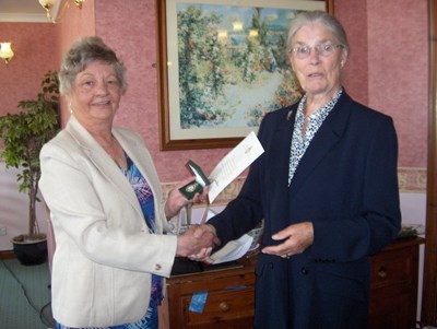 Women's Land Army Badge presented to Elizabeth Dickenson (Dornoch)