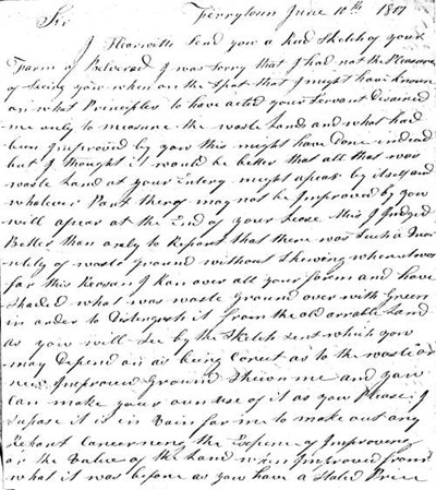 Letter about land at Balvraid