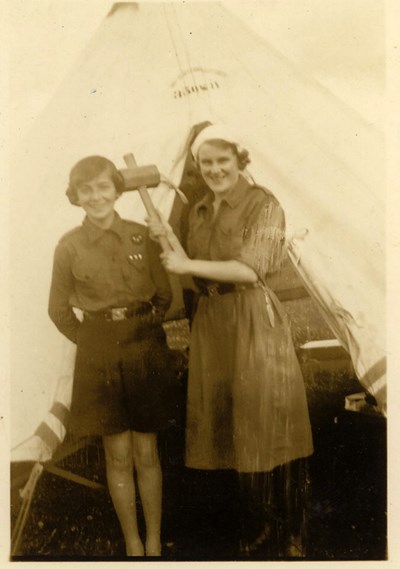 Dornoch Guides - at Collabol camp July 1937