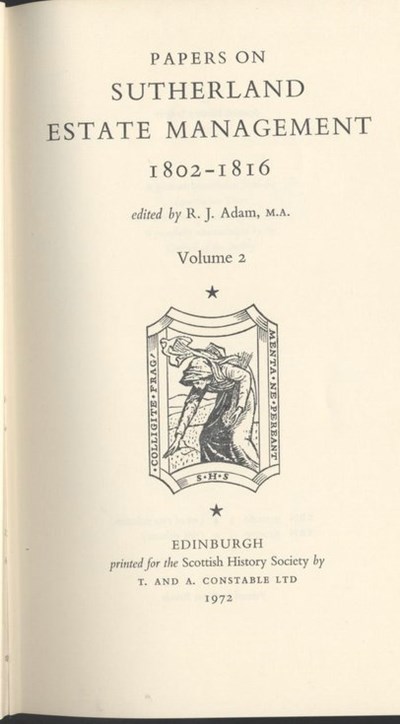 Sutherland Estate Management 1802-1816
