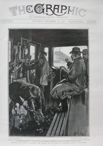 Front page from 'The Graphic' with image of King Edward VII