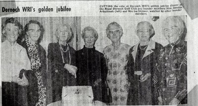 Dornoch SWRI Golden Jubilee 1976
