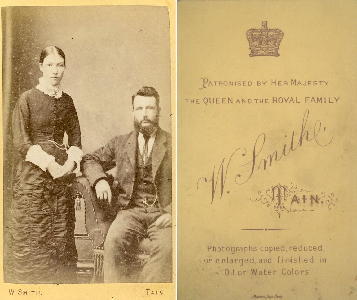 Studio photograph of a lady and gentleman