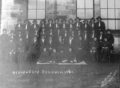 Group of Girl Guides and Brownies, Dornoch 1931