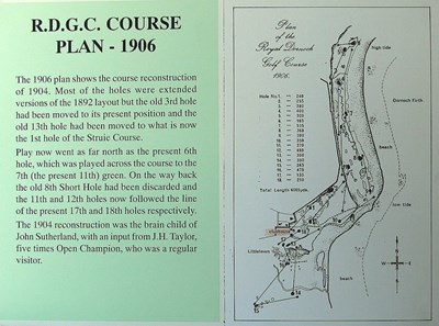 Royal Dornoch Golf Club course plan 1906
