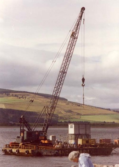 Dornoch bridge construction