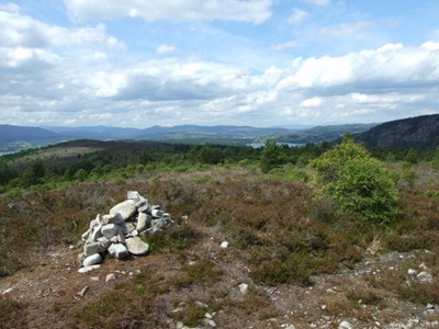 Ledmore and Migdale Wood walk - view from the summit cairn