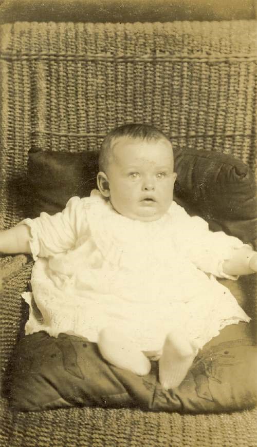 Jack Gordon as a baby