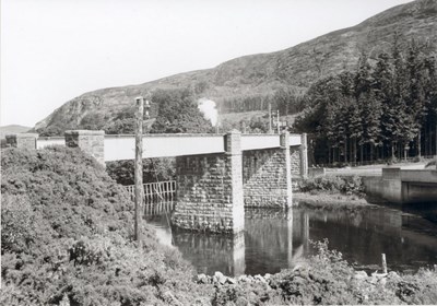 Dornoch Light Railway photographs -  The Mound railway bridge