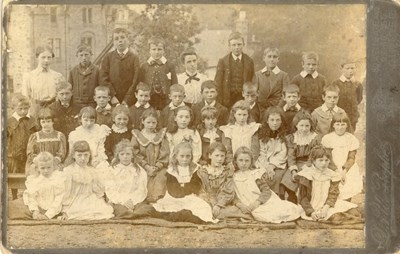 Group photograph of Dornoch school children c 1910