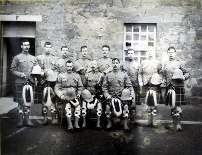 Dornoch Sutherland Volunteers leaving for Boer War