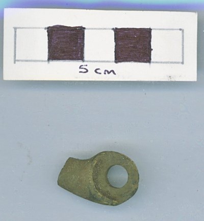 Objects discovered on Pitgrudy Farm - Copper alloy fitting