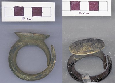 Objects discovered on Pitgrudy Farm - Copper alloy ring