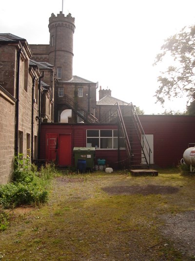 Burghfield House Hotel tower and western side of building 2008