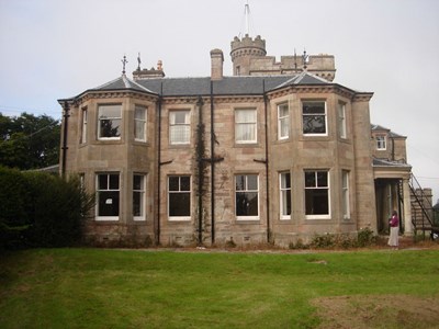 Burghfield House Hotel south side of the building 2008