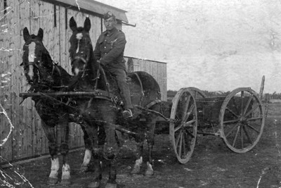 Soldier with cart