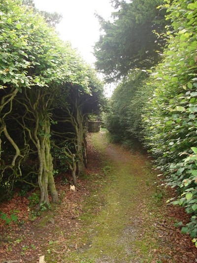 Burghfield House Hotel garden path 2008