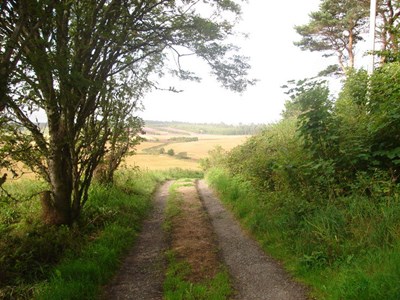 Burghfield House Hotel track to the north