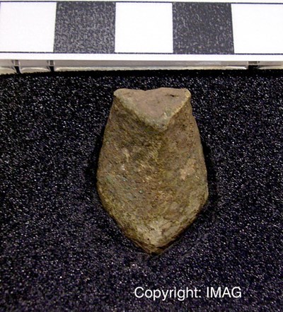 Treasure Trove objects from Balloan, Dornoch - Vessel leg