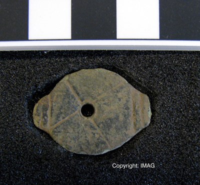 Treasure Trove objects from Burghfield, Dornoch - Cast mount