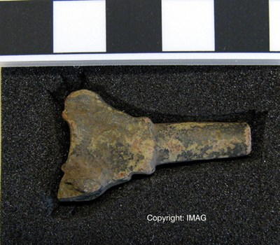 Treasure Trove objects from Burghfield, Dornoch - Copper alloy peg
