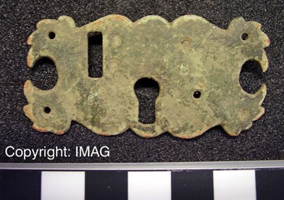 Treasure Trove objects from Pitgrudy - Lock plate