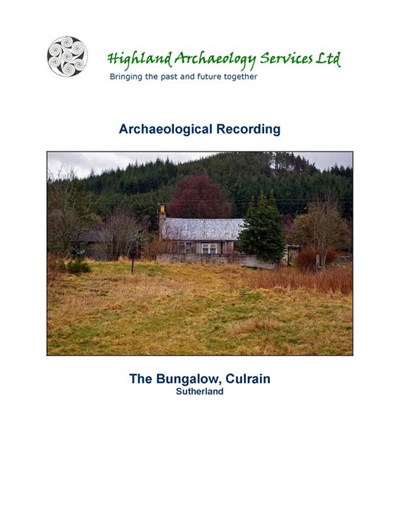 Archaeological evaluation at Culrain