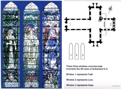 Dornoch Cathedral window - Cromartie, the 4th Duke of Sutherland K.G