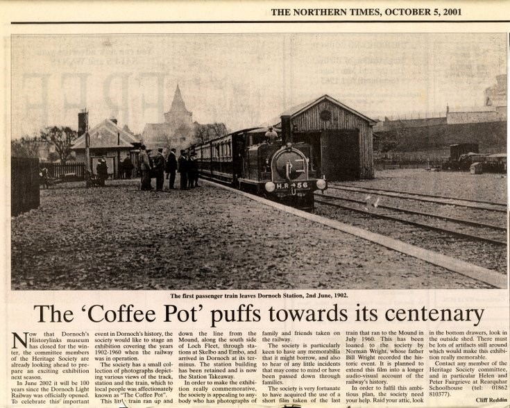 The 'Coffee Pot' puffs towards its centenary'