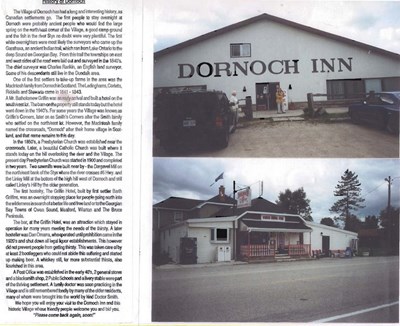 Dornoch Inn Canada with brief history