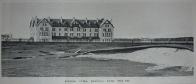 Station Hotel, Dornoch, from the sea 1907