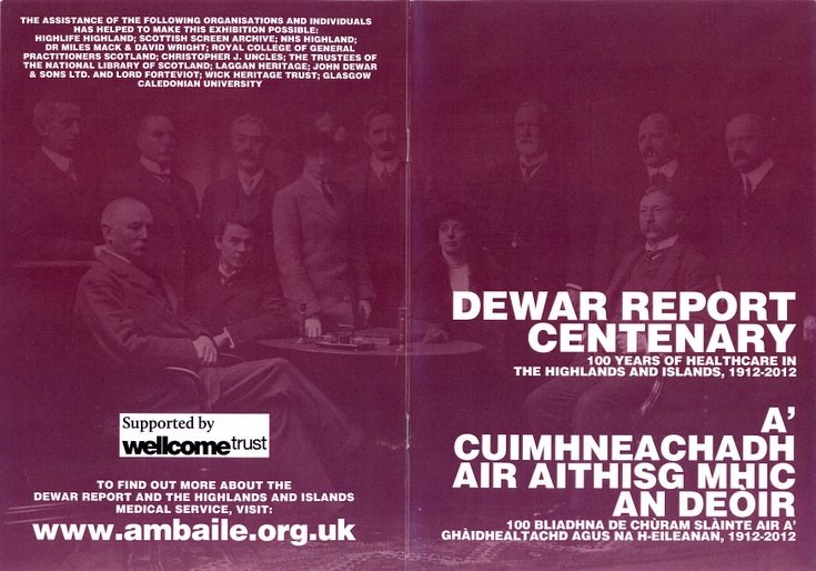 Complementary booklet to the Dewar Report Centenary Exhibition