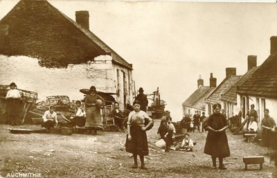 Fishing scenes around Scotland - Auchmithie  fishing village