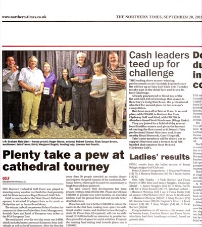 'Plenty take a pew at Cathedral tourney'