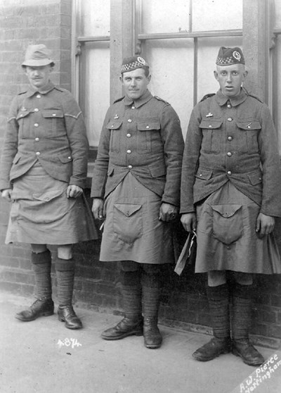 Three Seaforth Highlanders 