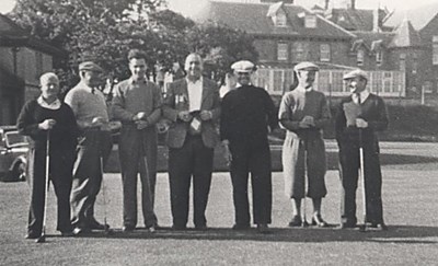 Group photograph of 7 at the Royal Dornoch
