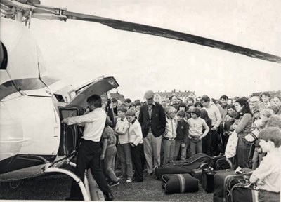 Helicopter transport to the Royal Dornoch