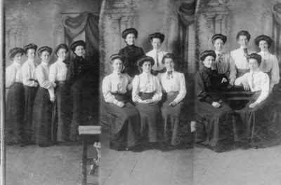 Lady staff of Andrew Carnegie at Skibo 