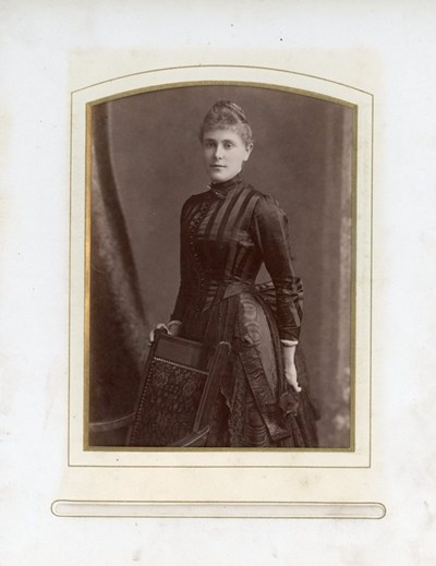 Photograph of a lady in John Sutherland album
