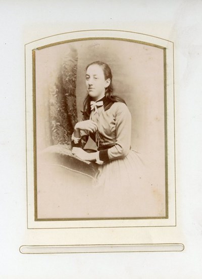 Teenage girl photograph from Sutherland album