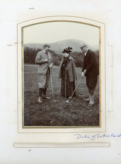 Duke of Sutherland on the golf course