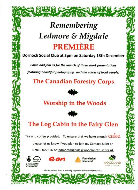 'Remembering Ledmore & Migdale