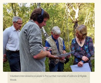 Woodland Trust website access to soundslides