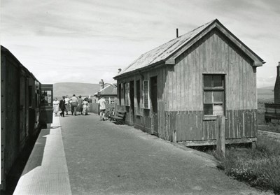 Embo Railway Station late 1950's