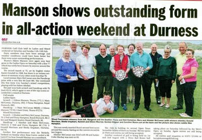 Manson shows outstanding form at Durness