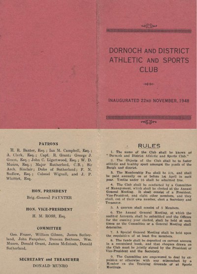 Dornoch and District Athletic and Sports Club